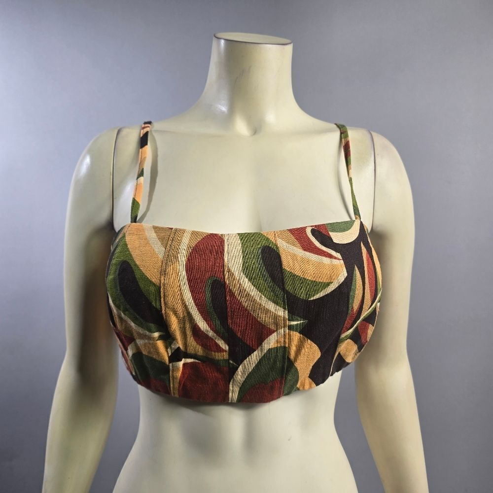 House of Harlow 1960 Small Black and Gold Top R1